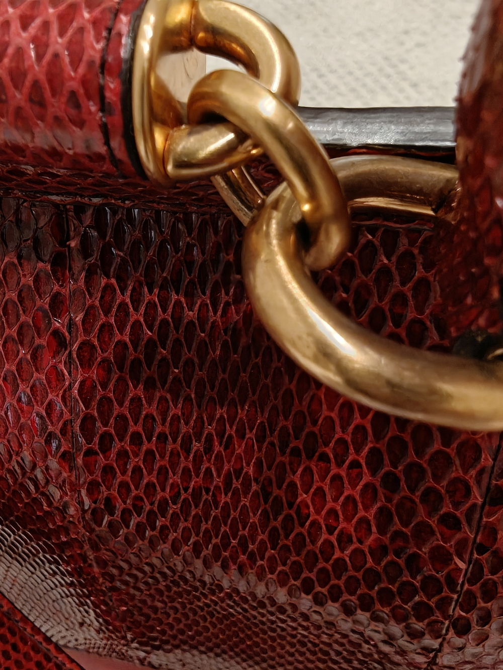 Exotic Snake DOLCE & GABBANA Large Sicily Bag | Red Python & Leather | Rare - Picture 10 of 10